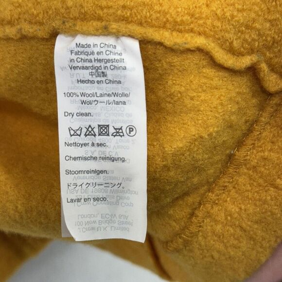 J.Crew Coat Women 6P Mustard Yellow Topcoat Daphne Petite Italian Boiled Wool - Picture 7 of 14